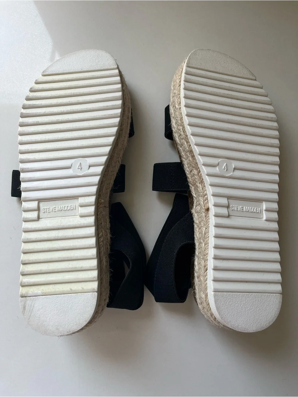 Steve Madden Kids Kimmie - Black Elastic-Strap Espadrille Sandals kids 4